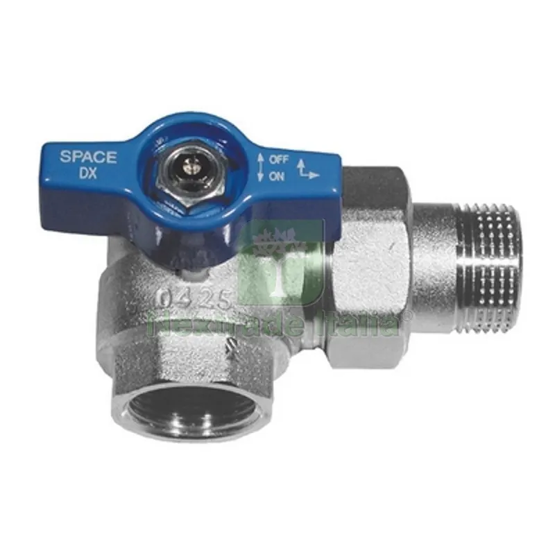 Valvola a Sfera Squadra per Collettori Maniglia Blu 3/4 sx DN 20 PN 40 — Maniglie e pomelli — rif. FERX.DIA354-109B-05S