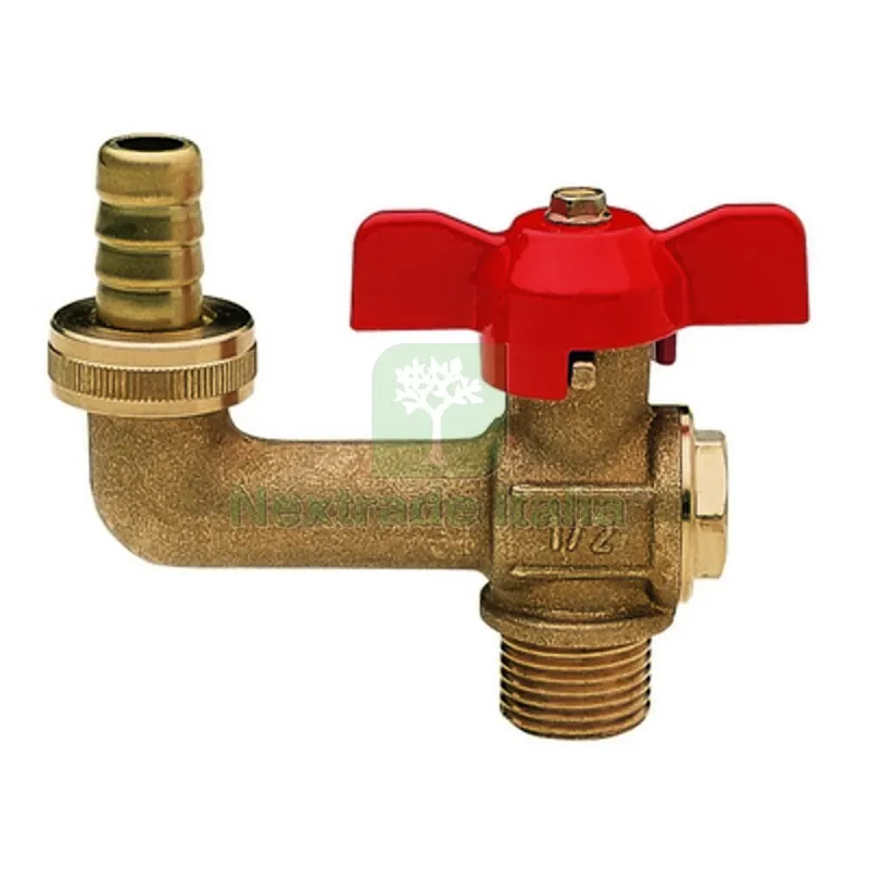 RUBINETTO PORTAGOMMA A SFERA PER GIARDINO 1/2" (DN 15) 15 bar /217.5psi — Tubi e raccordi — rif. FERX.DIA354-1405X-04