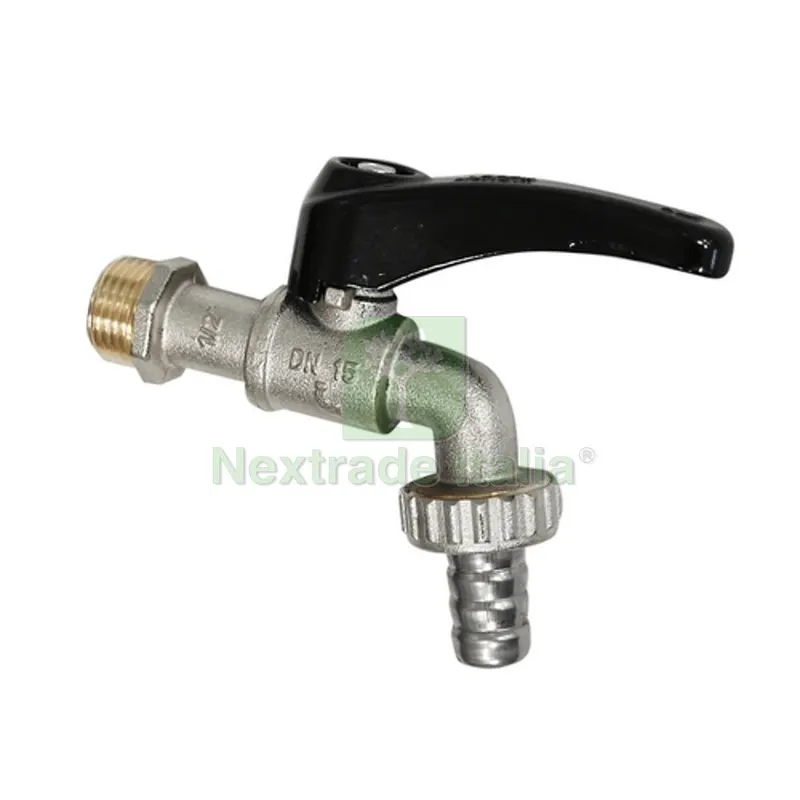 RUBINETTO PORTAGOMMA A SFERA LEVA NERA 3/4" (DN 20) 15 bar/217.5 psi — Tubi e raccordi — rif. FERX.DIA354-152-05 RUBINETTO PORTAGOMMA A SFERA LEVA NERA 3/4" (DN 20) 15 bar/217.5 psi — Tubi e raccordi — rif. FERX.DIA354-152-05