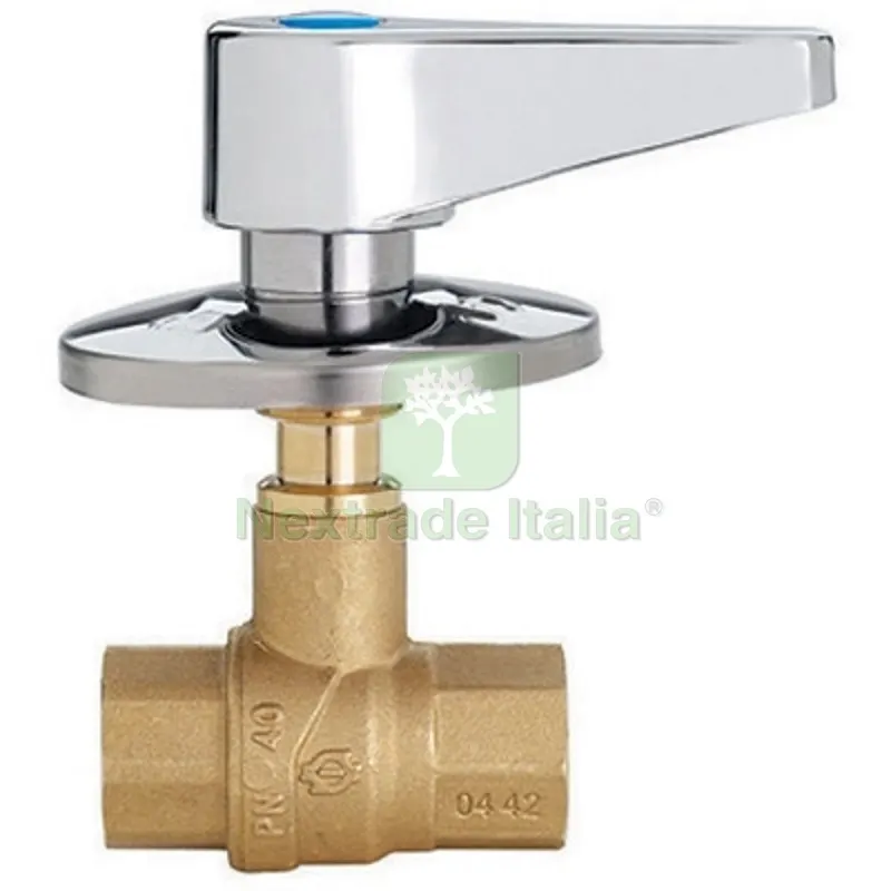 VALVOLA A SFERA DA INCASSO FF CON LEVA E ROSONE 1/2" DN 15 PN 40 — Rubinetti e valvole — rif. FERX.DIA354-5001-04 VALVOLA A SFERA DA INCASSO FF CON LEVA E ROSONE 1/2" DN 15 PN 40 — Rubinetti e valvole — rif. FERX.DIA354-5001-04