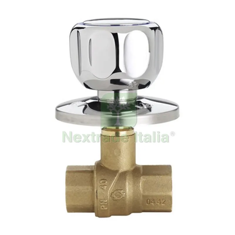 Valvola a Sfera da Incasso FF con Maniglia e Rosone 1/2" DN 15 PN 40 — Maniglie e pomelli — rif. FERX.DIA354-5004-04 Valvola a Sfera da Incasso FF con Maniglia e Rosone 1/2" DN 15 PN 40 — Maniglie e pomelli — rif. FERX.DIA354-5004-04