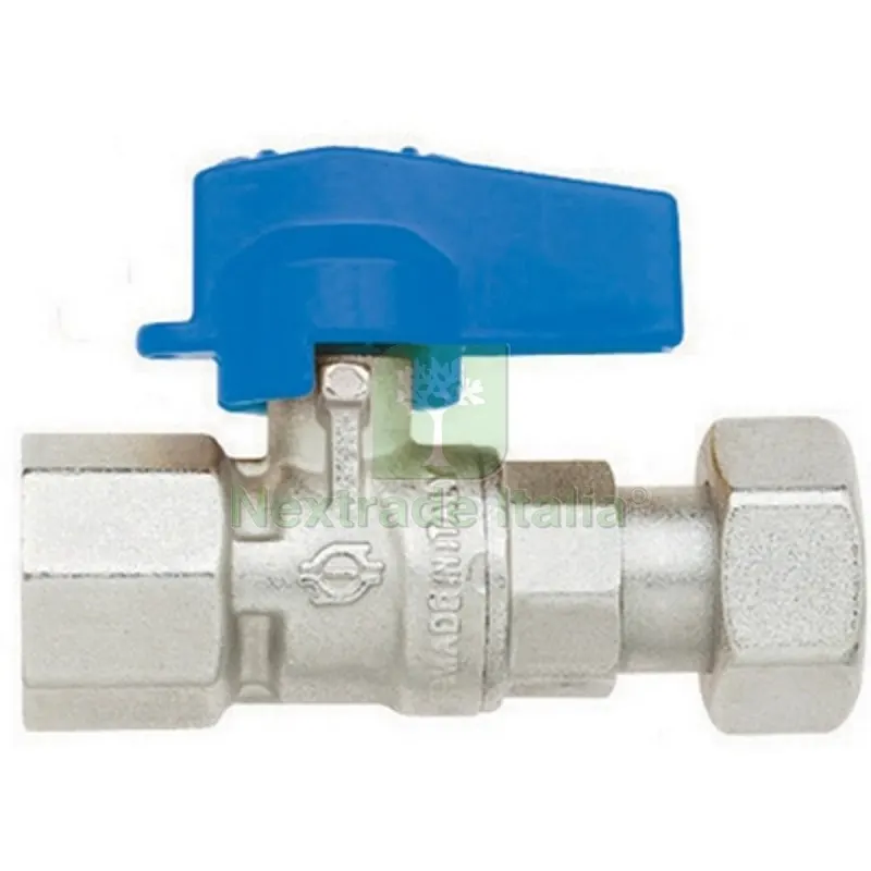 Rubinetto a Sfera Diritto Femmina-Girello Femmina 1/2" x 1/2" DN 10 PN 10 — Rubinetti e valvole — rif. FERX.DIA354-5050-04