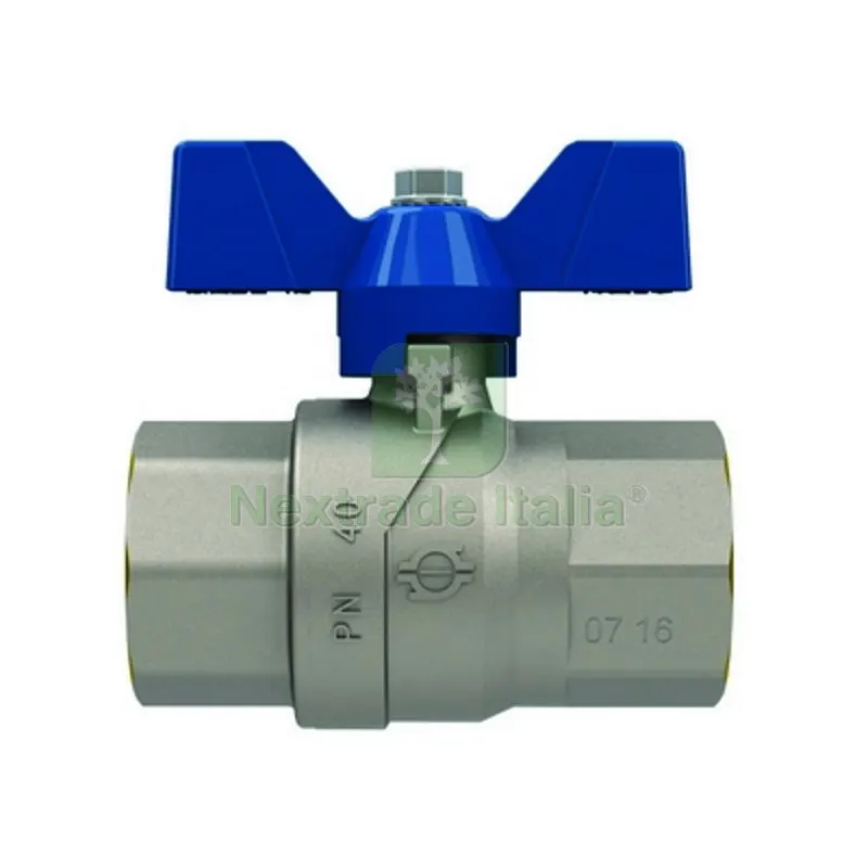 VALVOLA A SFERA P.T. CON FARFALLA EVOLUTION FEMMINA-FEMMINA 3/4" DN 20 PN 40 — Rubinetti e valvole — rif. FERX.DIA354-5102-05 VALVOLA A SFERA P.T. CON FARFALLA EVOLUTION FEMMINA-FEMMINA 3/4" DN 20 PN 40 — Rubinetti e valvole — rif. FERX.DIA354-5102-05