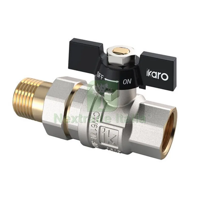 VALVOLA A SFERA IKARO MF CON BOCCHETTONE A FARFALLA 3/4" DN 20 PN 40 — Rubinetti e valvole — rif. FERX.DIA354-IK105-05 VALVOLA A SFERA IKARO MF CON BOCCHETTONE A FARFALLA 3/4" DN 20 PN 40 — Rubinetti e valvole — rif. FERX.DIA354-IK105-05