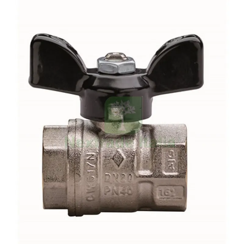 VALVOLA A SFERA A PASSAGGIO TOTALE FILETTATURA FF CON FARFALLA 1" DN 25 PN 40 — Rubinetti e valvole — rif. FERX.DIA354-R1520-06 VALVOLA A SFERA A PASSAGGIO TOTALE FILETTATURA FF CON FARFALLA 1" DN 25 PN 40 — Rubinetti e valvole — rif. FERX.DIA354-R1520-06