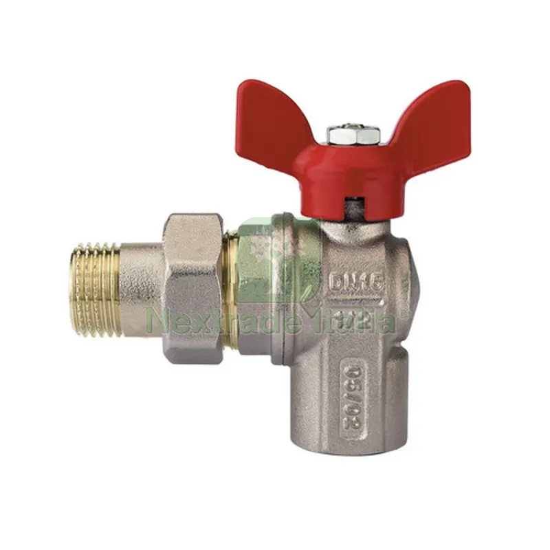 VALVOLA A SFERA A SQUADRA PER COLLETTORI CON FARFALLA ALLUMINIO ROSSA 1" DN 25 — Rubinetti e valvole — rif. FERX.DIA354-R4625-06 VALVOLA A SFERA A SQUADRA PER COLLETTORI CON FARFALLA ALLUMINIO ROSSA 1" DN 25 — Rubinetti e valvole — rif. FERX.DIA354-R4625-06