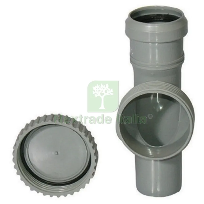 ISPEZIONE PP HTRE CON TAPPO TONDO FILETTATO VALSIR Diam. 50 — Scarichi e sifoni — rif. FERX.DIA360-516-003