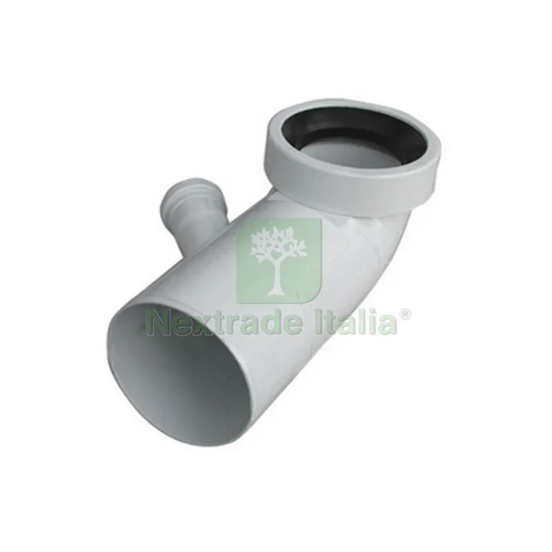 Curva Bianca WC Attacco Bicchiere DX Valsir Diam. 110 / 40 — Casalinghi e organizzazione — rif. FERX.DIA360-540-001