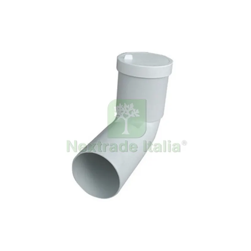 CURVA BIANCA WC PROLUNGATA VALSIR Diam. 110 - 90° — Interruttori e prese — rif. FERX.DIA360-543-001