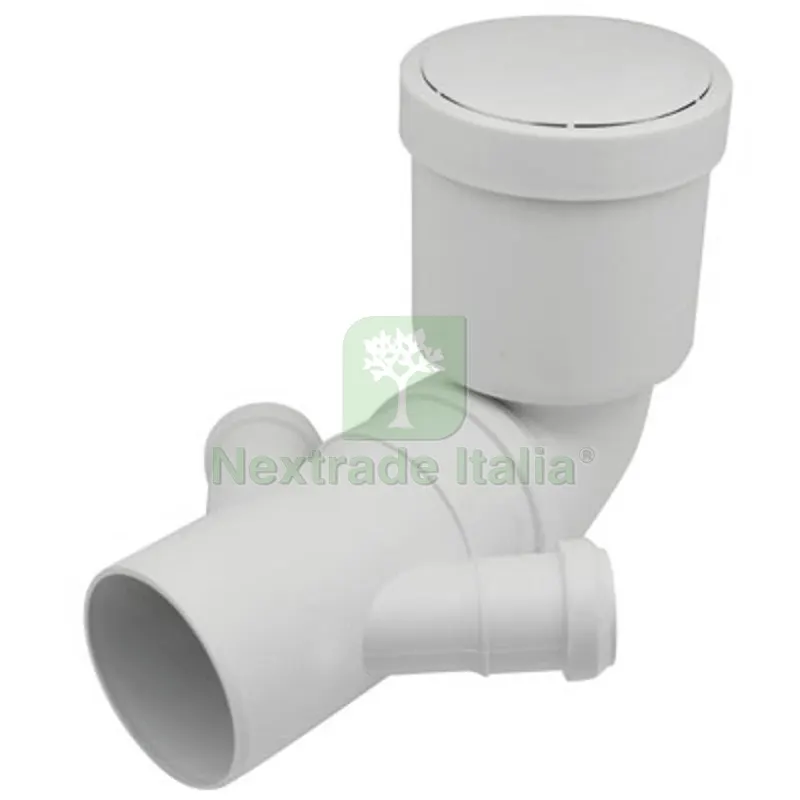 CURVA WC PROLUNGATA CON DOPPIO ATTACCO Diam. 90/50 — Interruttori e prese — rif. FERX.DIA360-599B-249