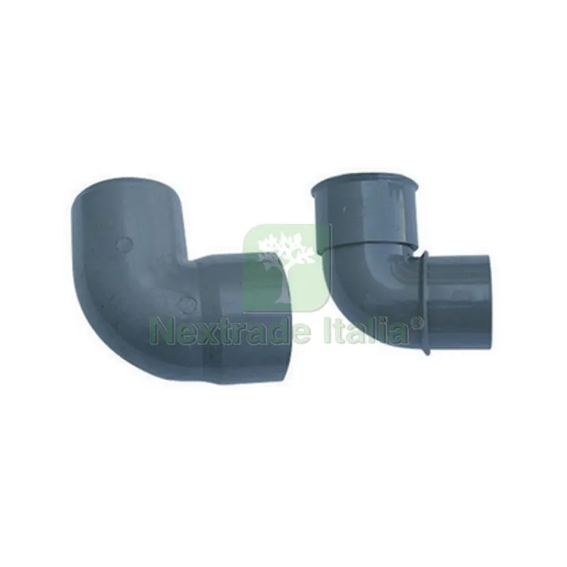 CURVA 87°30' MF PVC GRIGIO Diam. 100 — Tubi e raccordi — rif. FERX.DIA361-C87M-100 CURVA 87°30' MF PVC GRIGIO Diam. 100 — Tubi e raccordi — rif. FERX.DIA361-C87M-100