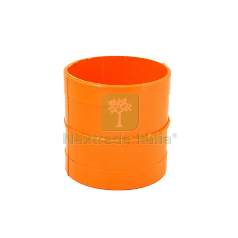 MANICOTTO IN PVC ARANCIO Diam. 100 — Tubi e raccordi — rif. FERX.DIA362-MR-100