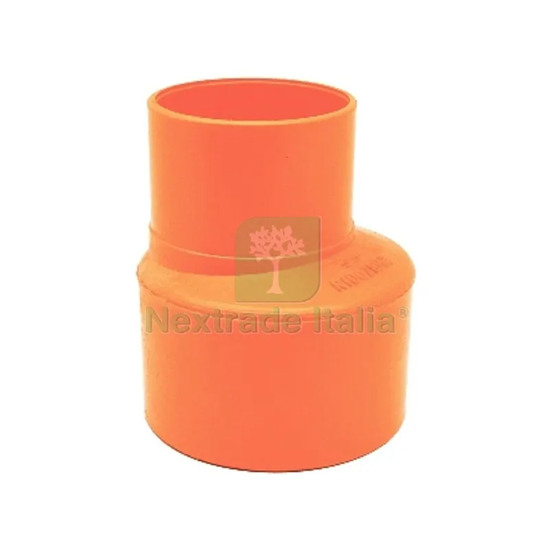 RIDUZIONE IN PVC ARANCIO Diam. 80F x 40M — Tubi e raccordi — rif. FERX.DIA362-R-080040 RIDUZIONE IN PVC ARANCIO Diam. 80F x 40M — Tubi e raccordi — rif. FERX.DIA362-R-080040