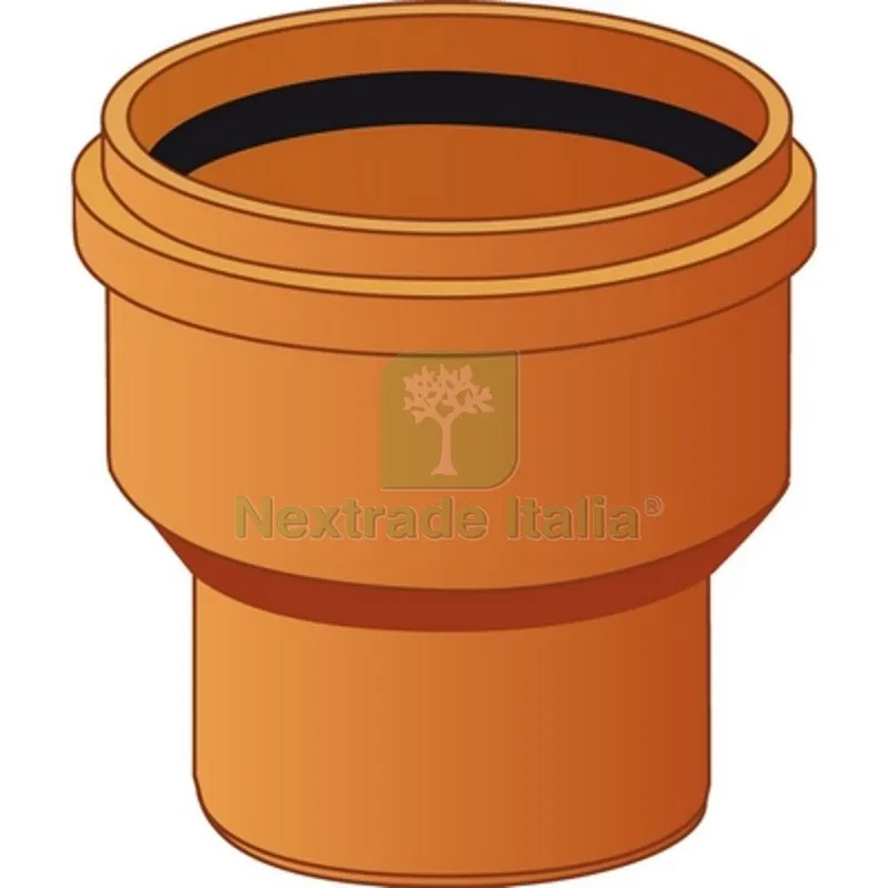 RIDUZIONE CONICA CONCENTRICA PVC ARANCIO Diam. 125/110 — Tubi e raccordi — rif. FERX.DIA362-RRCC-125110