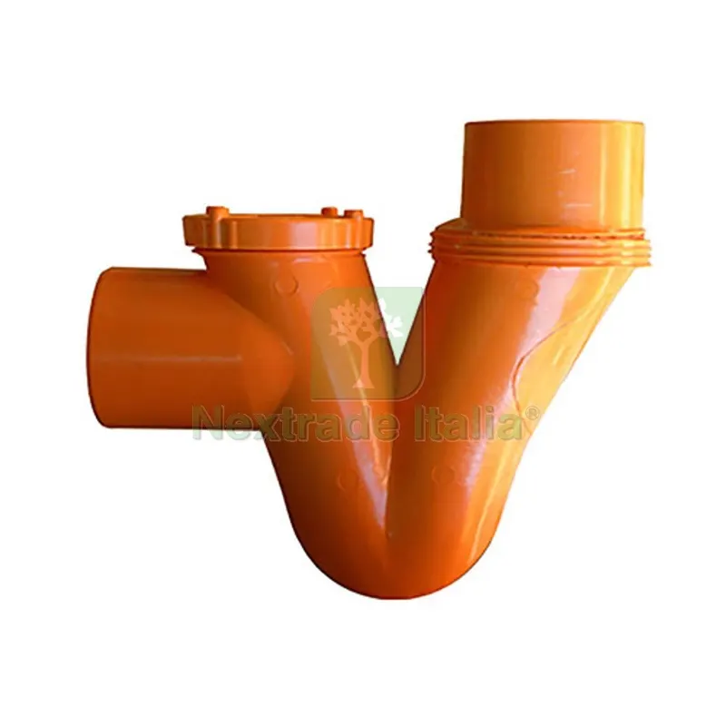 SIFONE ORIZZONTALE VERTICALE 1 TAPPO SALDATO Diam. 100 — Scarichi e sifoni — rif. FERX.DIA362-SVO-100 SIFONE ORIZZONTALE VERTICALE 1 TAPPO SALDATO Diam. 100 — Scarichi e sifoni — rif. FERX.DIA362-SVO-100