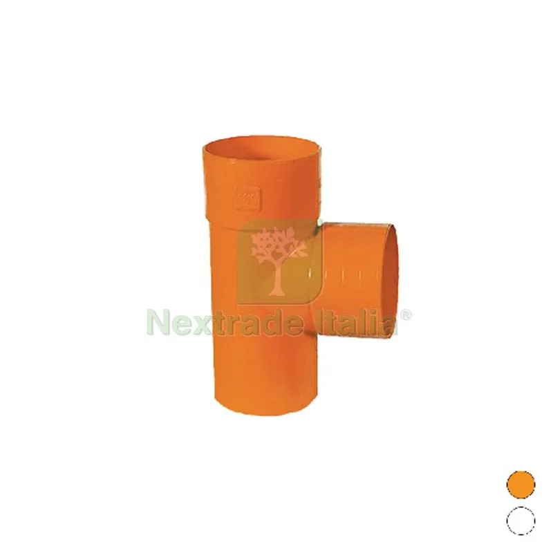 DERIVAZIONE 87° IN PVC ARANCIO Diam. 50 — Irrigazione — rif. FERX.DIA362-T-050 DERIVAZIONE 87° IN PVC ARANCIO Diam. 50 — Irrigazione — rif. FERX.DIA362-T-050
