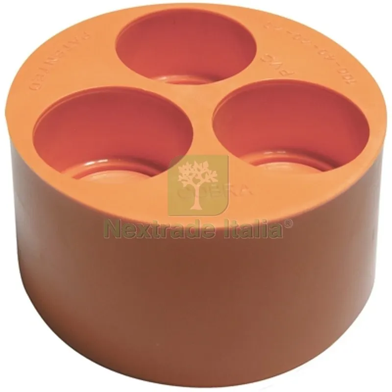 TAPPI DI RIDUZIONE 3 VIE Diam.100 x 40 x 40 x 40 — Tubi e raccordi — rif. FERX.DIA362-TIR3-10040