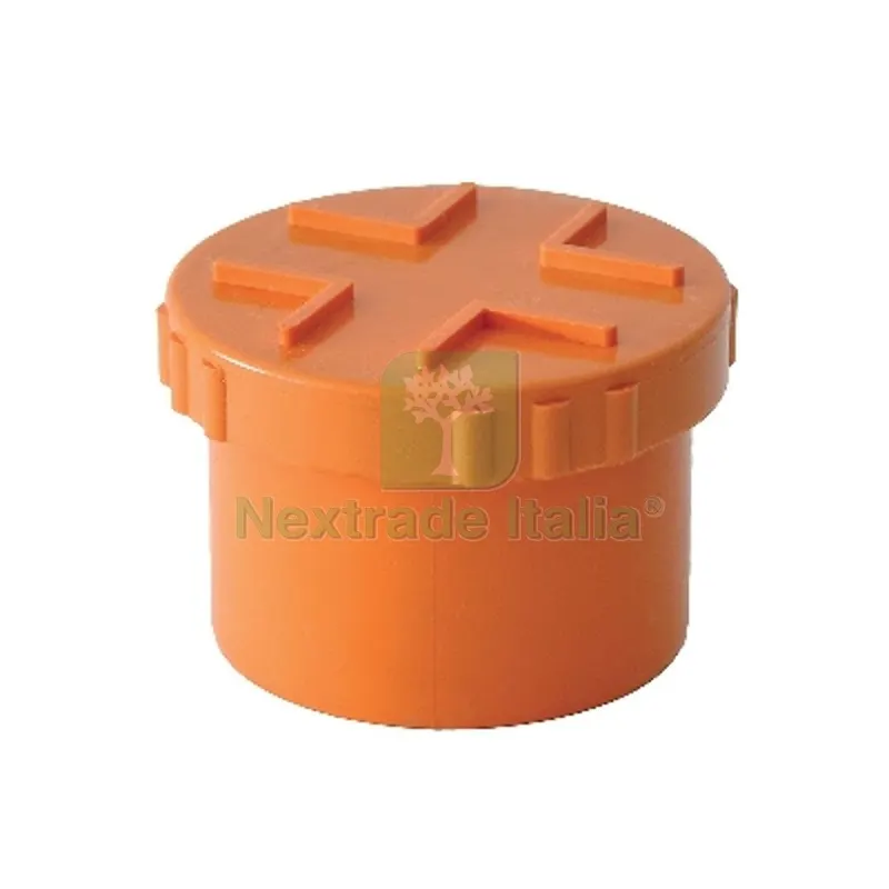 TAPPI A VITE IN PVC ARANCIO Diam. 100 — Viti — rif. FERX.DIA362-TV-100 TAPPI A VITE IN PVC ARANCIO Diam. 100 — Viti — rif. FERX.DIA362-TV-100