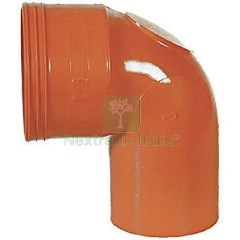 CURVA WC IN PVC ARANCIO Diam. 100 — Tubi e raccordi — rif. FERX.DIA362-WC