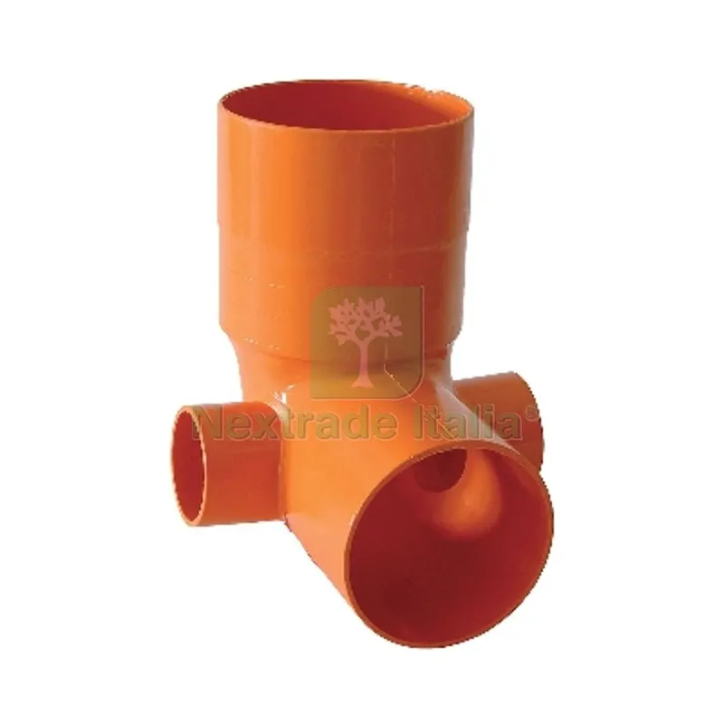CURVA WC TIPO ALTA PVC ARANCIO 2 innesti D. 40 — Tubi e raccordi — rif. FERX.DIA362-WCL-240