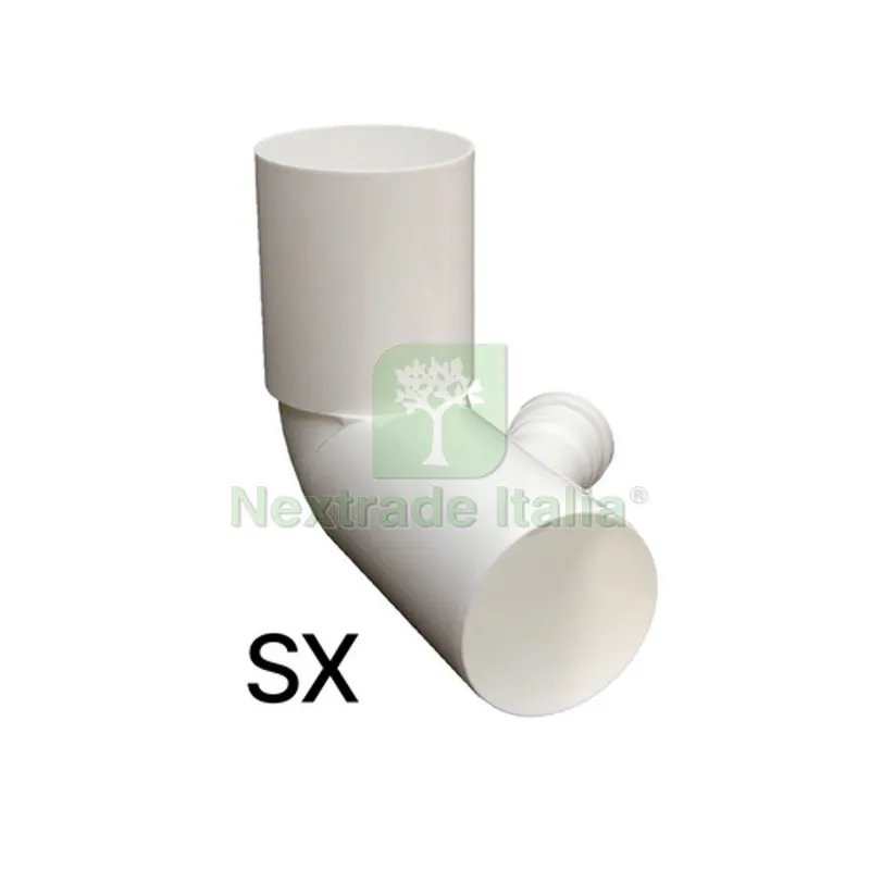 CURVA WC ALTA D. 110 IN PP CON 1 ATTACCO Attacco dx D. 40 — Tubi e raccordi — rif. FERX.DIA362-WPWCL1-D40