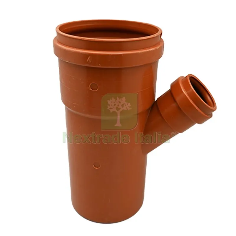DERIVAZIONE RIDOTTA 45° RAL 8023 Diam. 100/40 — Tubi e raccordi — rif. FERX.DIA362-XBR-1004045 DERIVAZIONE RIDOTTA 45° RAL 8023 Diam. 100/40 — Tubi e raccordi — rif. FERX.DIA362-XBR-1004045