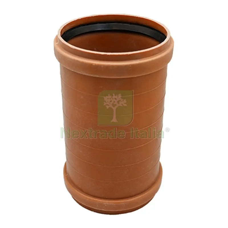 MANICOTTO SENZA BATTENTE RAL 8023 Diam. 100 — Tubi e raccordi — rif. FERX.DIA362-XM-100