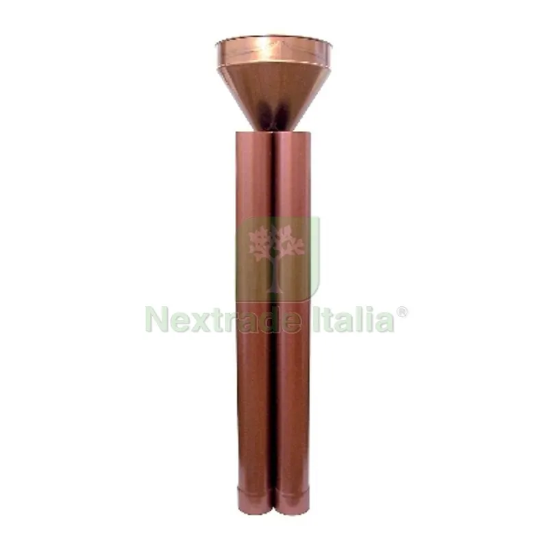 Kit Raccoglitore Tradizionale D'acqua Pluviale Diam.80 - Rame rosso — Articoli per ufficio — rif. FERX.DIA364-100-080