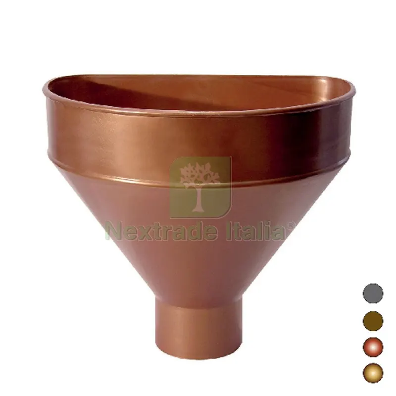 Raccoglitore Monolitico in PVC per Pluviali Diam. 80 - Rame rosso — Articoli per ufficio — rif. FERX.DIA364-RAC-080RR