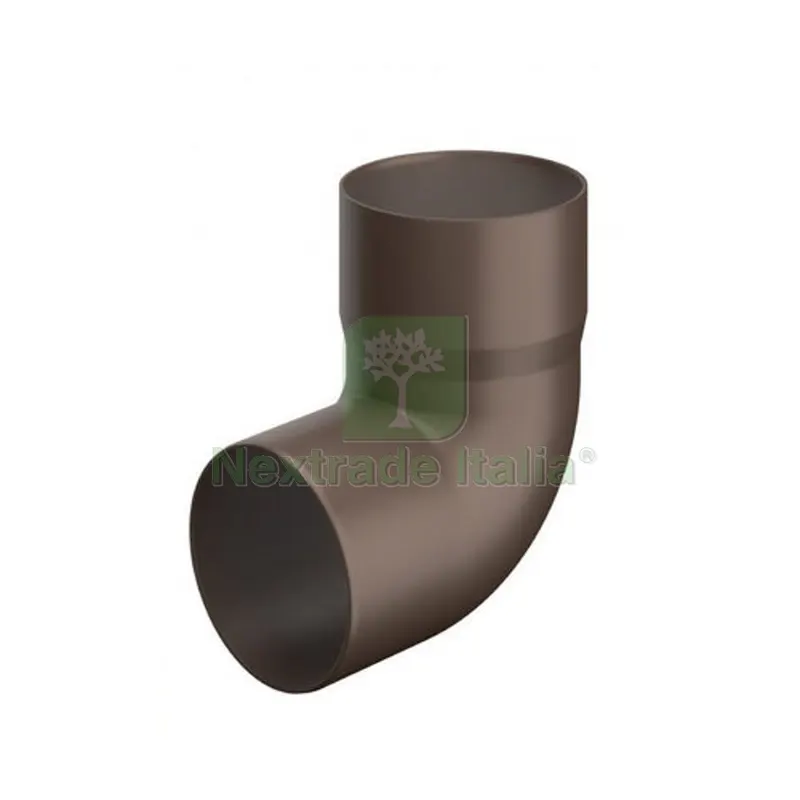 CURVA PLUVIALE 87°30 Diam. 100 Marrone — Tubi e raccordi — rif. FERX.DIA364-TCL87-100M
