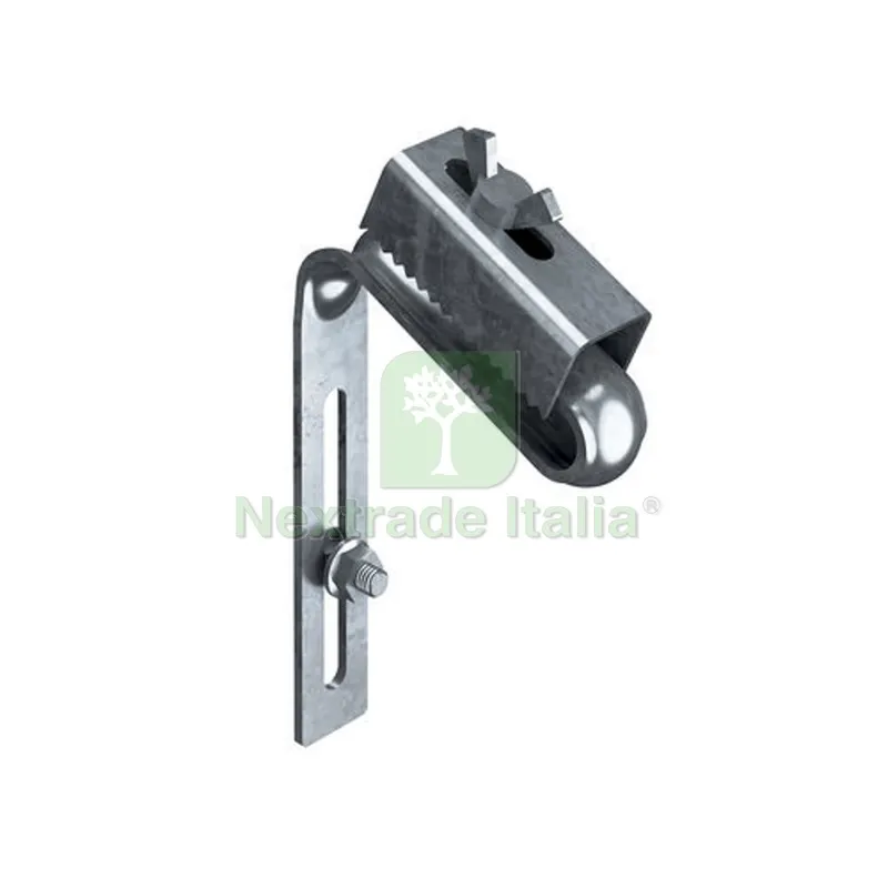 STAFFA ZINCATA PER CANALE DI GRONDA - — Irrigazione — rif. FERX.DIA364-TSET10 STAFFA ZINCATA PER CANALE DI GRONDA - — Irrigazione — rif. FERX.DIA364-TSET10