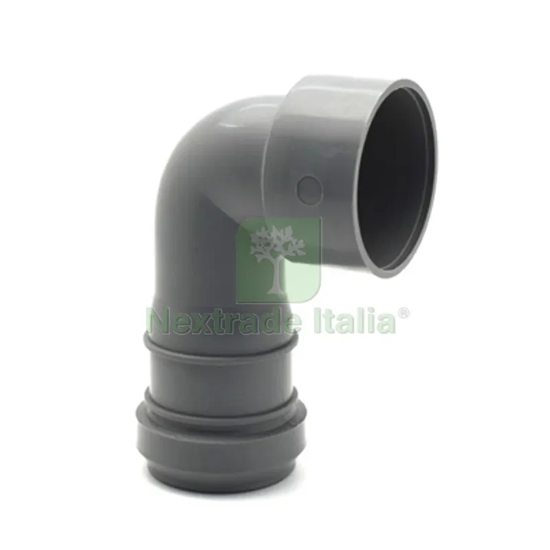 CURVA TECNICA DOPPIO INNESTO Diam. 40 — Tubi e raccordi — rif. FERX.DIA365-CTFF-040