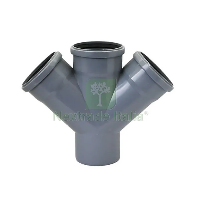 BRAGA DOPPIA IK HTDA Diam. 110/110/110 45° — Irrigazione — rif. FERX.DIA365-DBD45-110P BRAGA DOPPIA IK HTDA Diam. 110/110/110 45° — Irrigazione — rif. FERX.DIA365-DBD45-110P