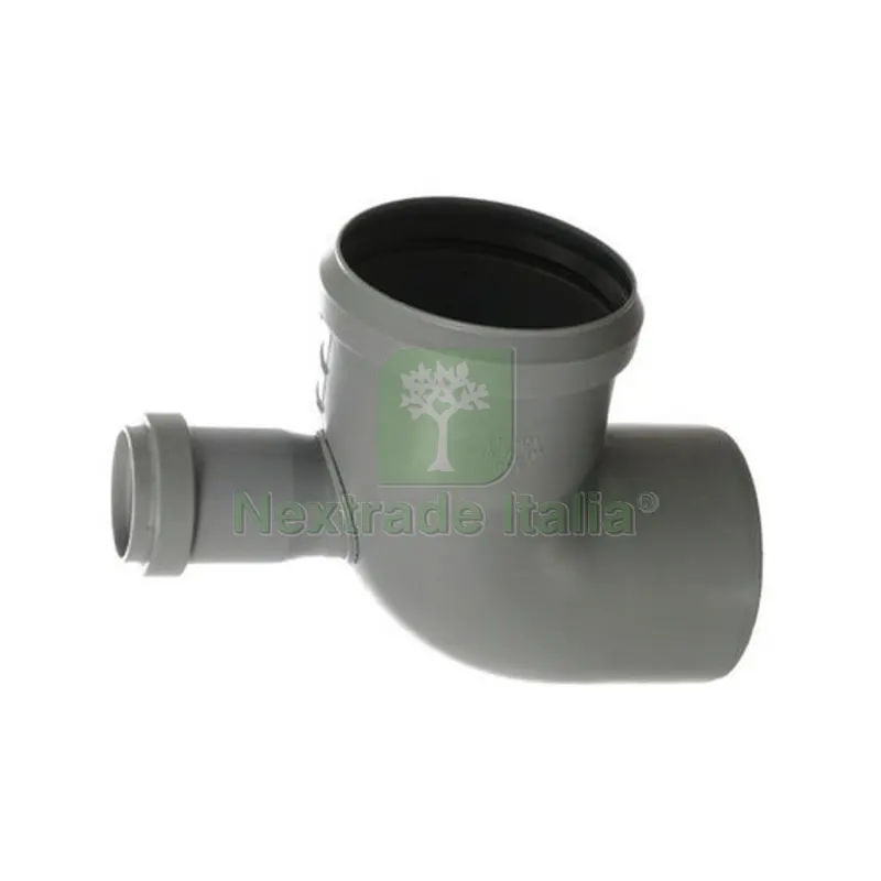 CURVA HTB 87° USCITA FRONTALE Diam. 90/40 uscita frontale — Tubi e raccordi — rif. FERX.DIA365-PDGF-090040