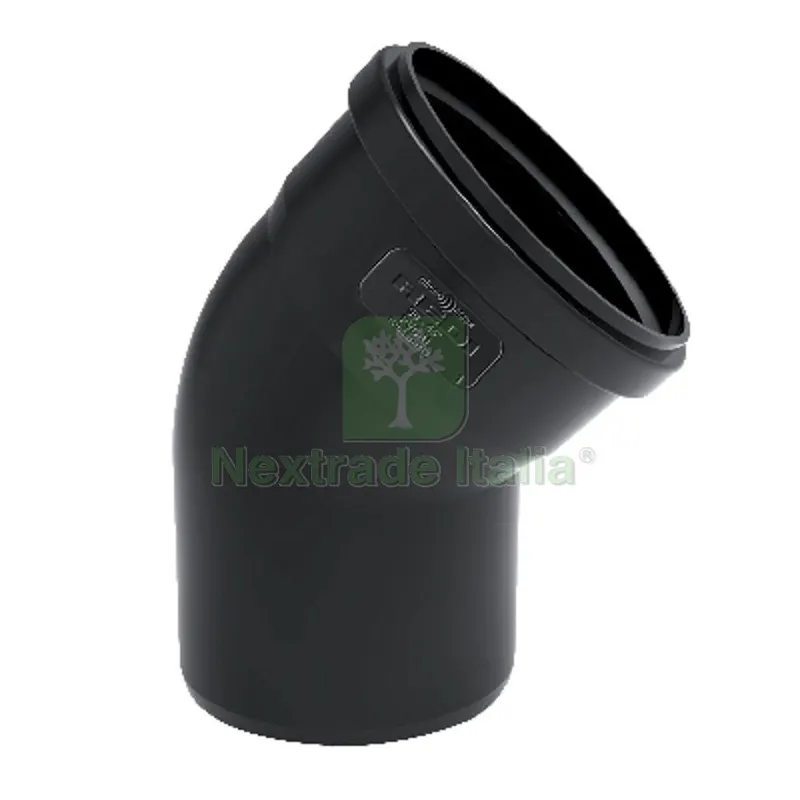 CURVA PHONO BLACK 67° MF Diam. 100 mm — Tubi e raccordi — rif. FERX.DIA365-R1C67-100 CURVA PHONO BLACK 67° MF Diam. 100 mm — Tubi e raccordi — rif. FERX.DIA365-R1C67-100