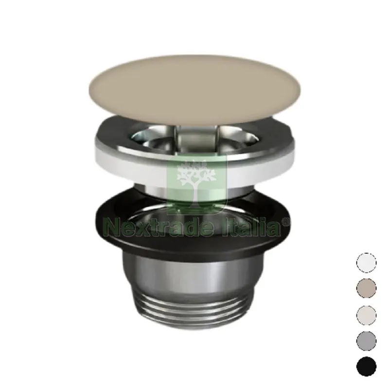 PILETTA LAVABO FEELING SENZA TROPPO PIENO Tappo Beige Opaco — Scarichi e sifoni — rif. FERX.DIA370-24123-EM PILETTA LAVABO FEELING SENZA TROPPO PIENO Tappo Beige Opaco — Scarichi e sifoni — rif. FERX.DIA370-24123-EM