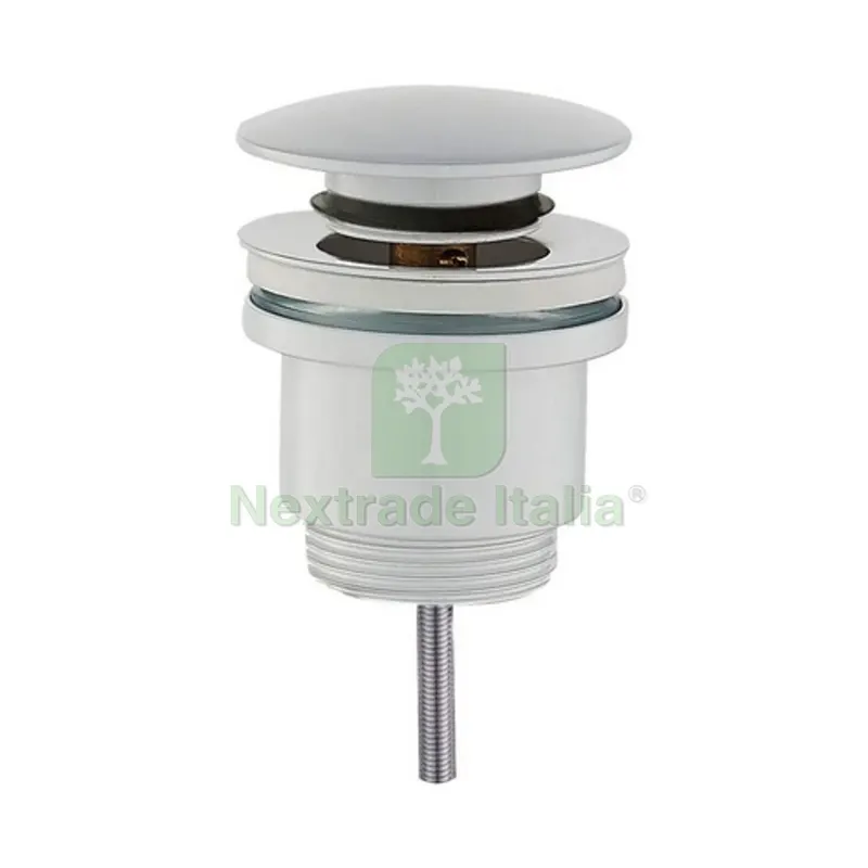 PILETTA CLICK CLACK TONDA UNIVERSALE Bianco Opaco — Scarichi e sifoni — rif. FERX.DIA370-24132-BO PILETTA CLICK CLACK TONDA UNIVERSALE Bianco Opaco — Scarichi e sifoni — rif. FERX.DIA370-24132-BO