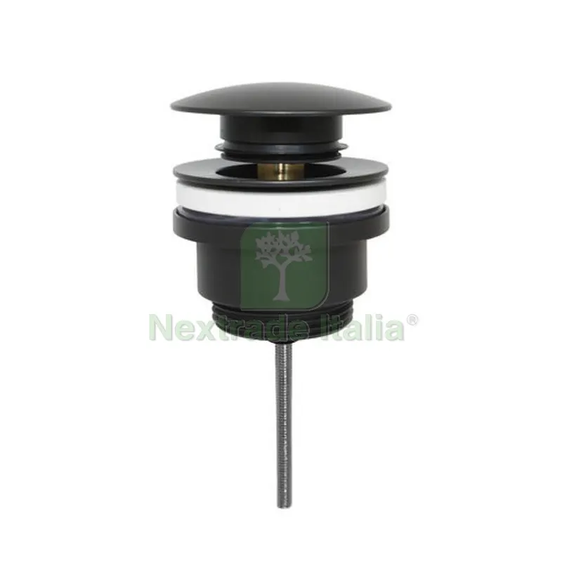 PILETTA CLICK CLACK CON VITE CENTRALE Nero Opaco — Scarichi e sifoni — rif. FERX.DIA370-24133-NO PILETTA CLICK CLACK CON VITE CENTRALE Nero Opaco — Scarichi e sifoni — rif. FERX.DIA370-24133-NO