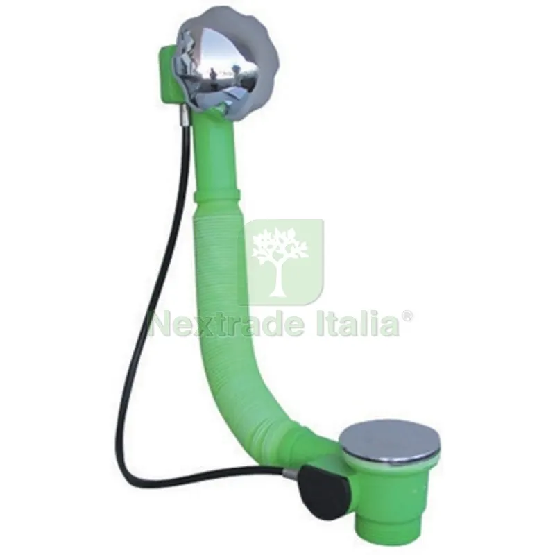 COLONNA SCARICO VASCA AUTOMATICA IN PVC EXTENSA Cromata — Scarichi e sifoni — rif. FERX.DIA370-262-C