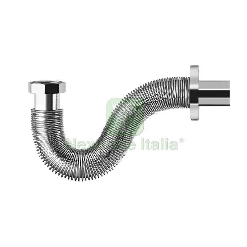 Tubo di Scarico BPS Flessibile-Estensibile in Acciao Inox 1"1/4 x 32 — Scarichi e sifoni — rif. FERX.DIA370-300-07