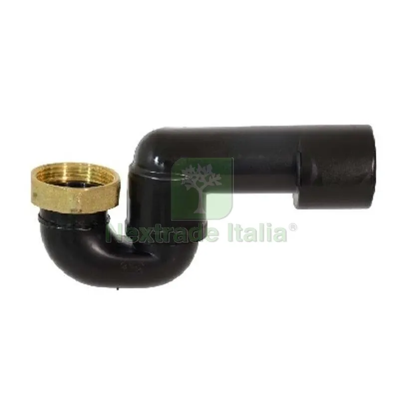 SIFONE VASCA SNODATO IN PHED CON DADO IN OTTONE 1"1/4 — Scarichi e sifoni — rif. FERX.DIA370-N390-SP07