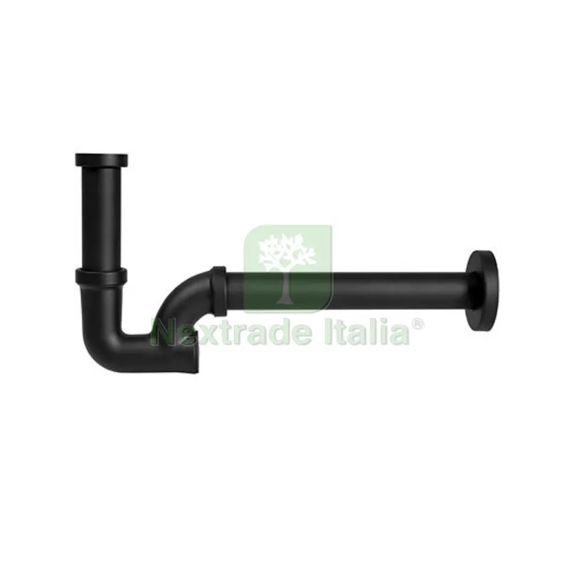 SIFONE LAVABO IN OTTONE 1"1/4 Nero opaco — Scarichi e sifoni — rif. FERX.DIA370-N549-07NO