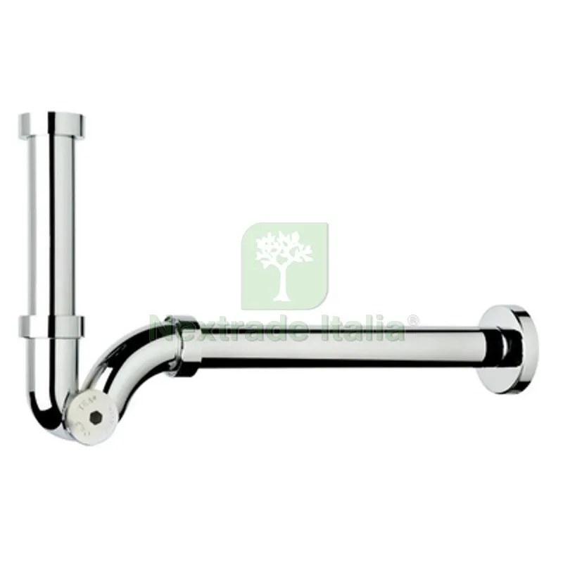 SIFONE A "S" ABS CON PARTICOLARI SIMIL-OTTONE 1"1/4 x 32 — Scarichi e sifoni — rif. FERX.DIA370-T322H-9245