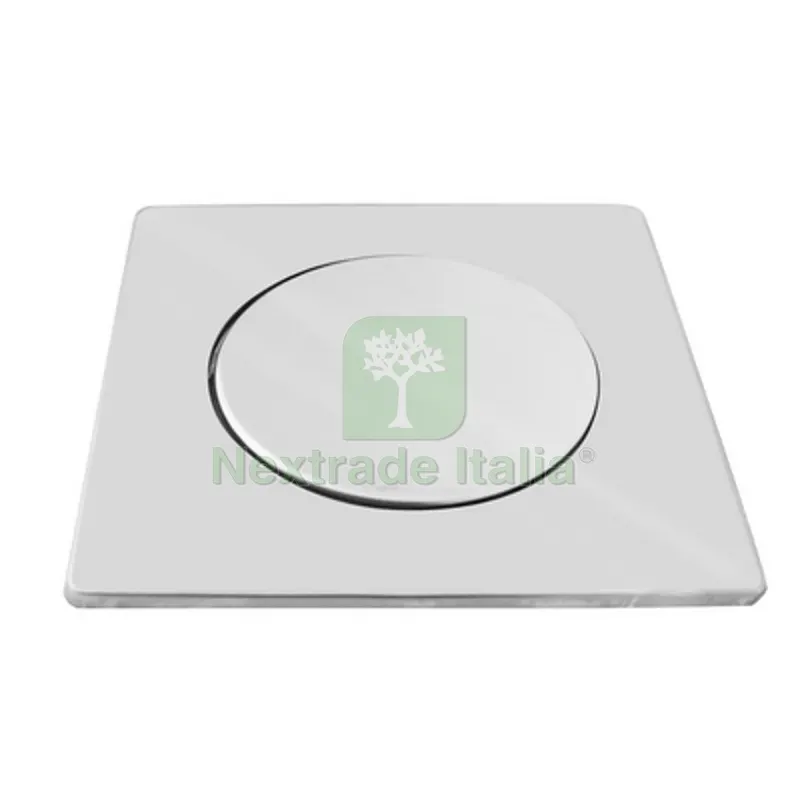 PIASTRA QUADRA ACCIAIO CON COPERCHIO PER GRIGLIA POZZETTI 200x130 mm — Tubi e raccordi — rif. FERX.DIA370-T77200
