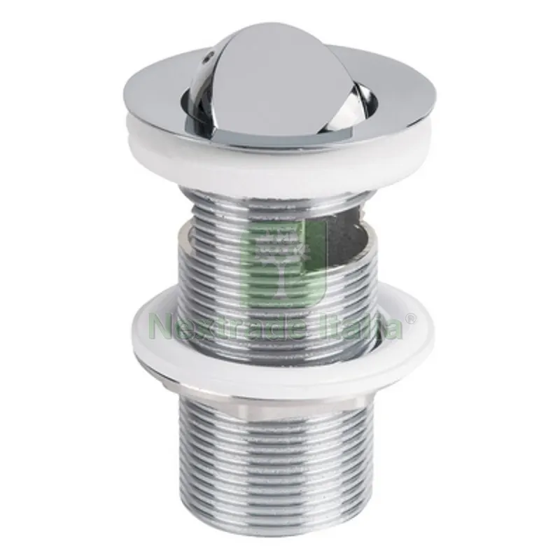 Piletta in Ottone con Tappo Girevole "trotter" D. 63 x 1"1/4 — Scarichi e sifoni — rif. FERX.DIA370-T830-1805 Piletta in Ottone con Tappo Girevole "trotter" D. 63 x 1"1/4 — Scarichi e sifoni — rif. FERX.DIA370-T830-1805