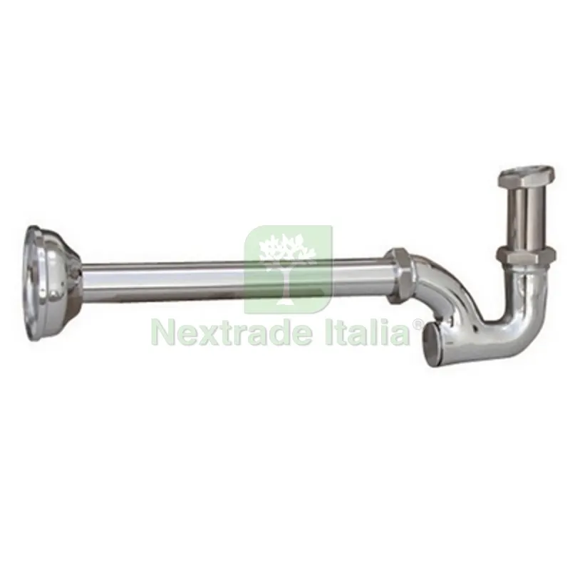 Sifone AD S a Colonna Senza Piletta con Canna da CM.25 Modello LUX 1"1/4 — Scarichi e sifoni — rif. FERX.DIA370-X01-07