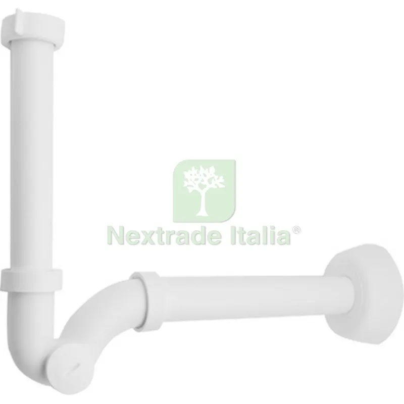 SIFONE S "MONSTER S" BIANCO SENZA PILETTA COMPLETO DI CANOTTO DI SCAR. 1"1/4 Scarico Diam. 32 — Scarichi e sifoni — rif. FERX.DIA371-200-07