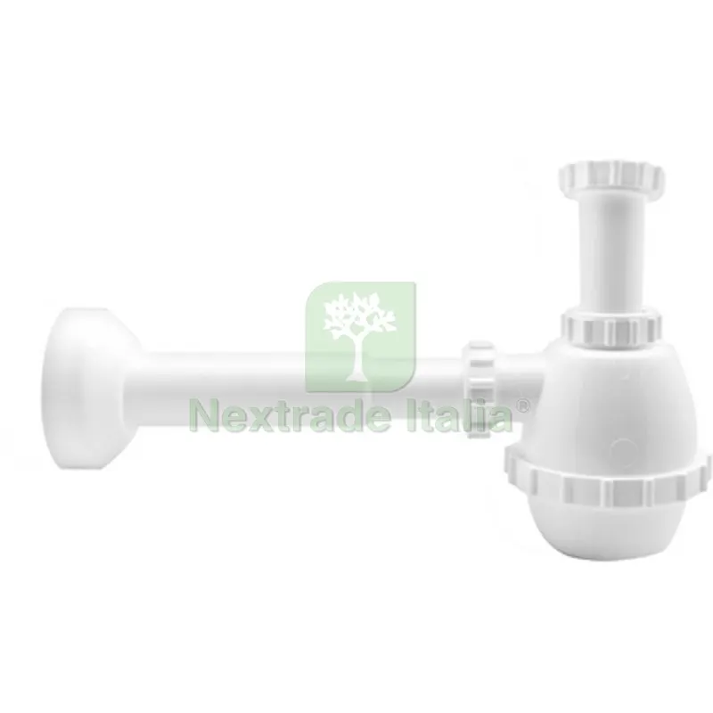 Sifone PVC 1 Via S / Piletta per Porcellana con Canotto 1"1/4 — Scarichi e sifoni — rif. FERX.DIA371-300