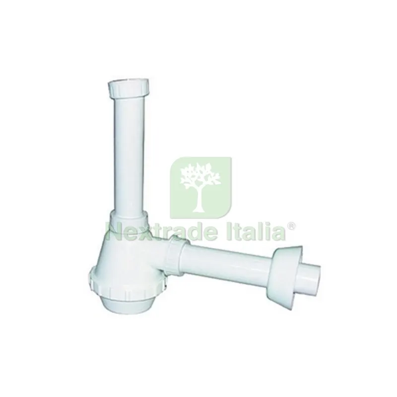 SIFONE PVC 1 VIA S / PILETTA PER INOX 1"1/2 Diam. 40 — Scarichi e sifoni — rif. FERX.DIA371-310
