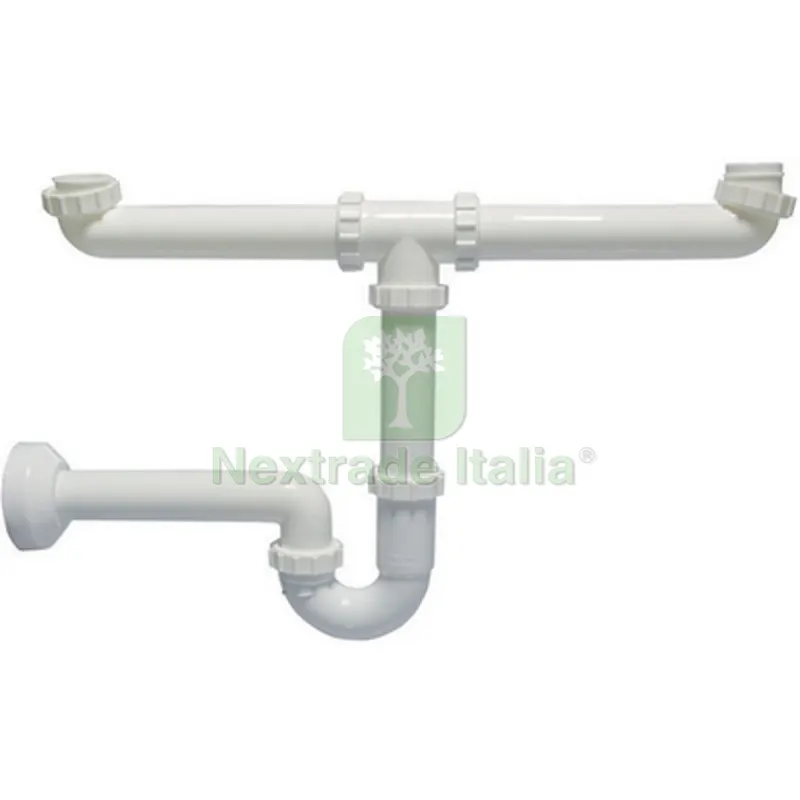 SIFONE "EURO" PER LAVELLI A 2 VIE 1" 1/2 Diam.40 — Scarichi e sifoni — rif. FERX.DIA371-3122 SIFONE "EURO" PER LAVELLI A 2 VIE 1" 1/2 Diam.40 — Scarichi e sifoni — rif. FERX.DIA371-3122